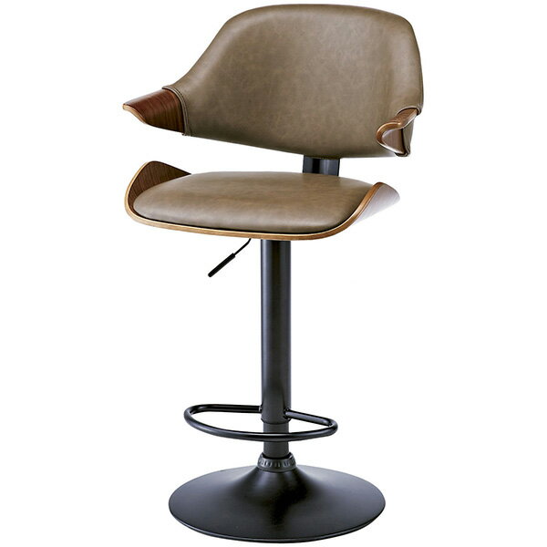 【メーカー直送】宮武製作所 バーチェア ブラウン KNC-J2900