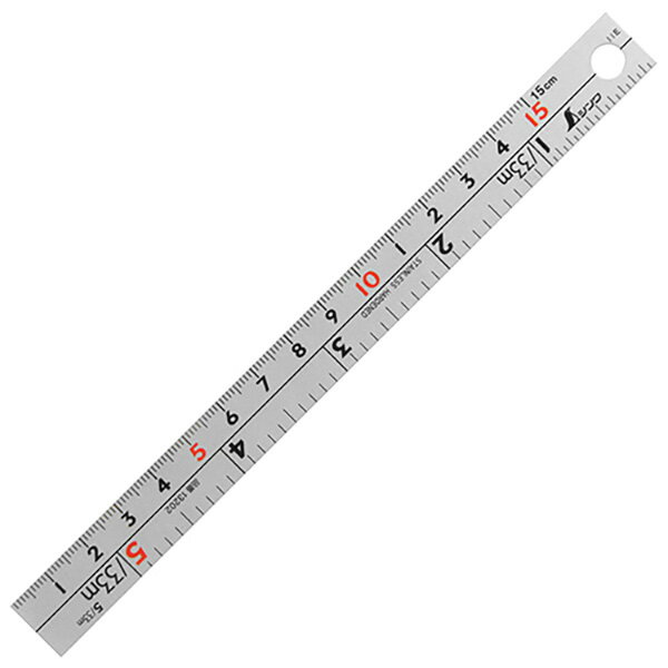 シンワ測定:直尺 15cm併用W左基点 13202 4960910132023 大工道具 測定具 直尺