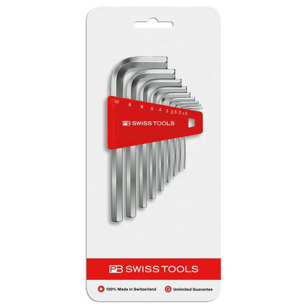 樂天商城 - PB SWISS TOOLS（PBスイスツールズ）:210.H-10CN ホルダー付六角棒レンチセット 210H-10CN