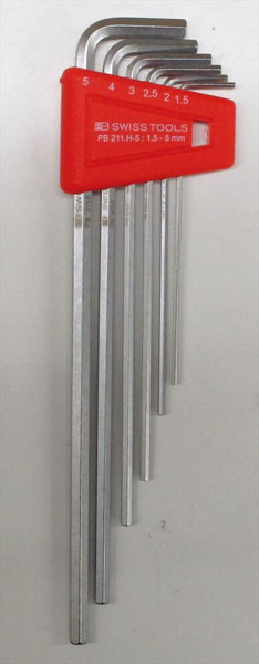 乐天商城 - PB SWISS TOOLS（PBスイスツールズ）:211.H-5CN ホルダー付六角棒レンチセットロング 【新規登録用】