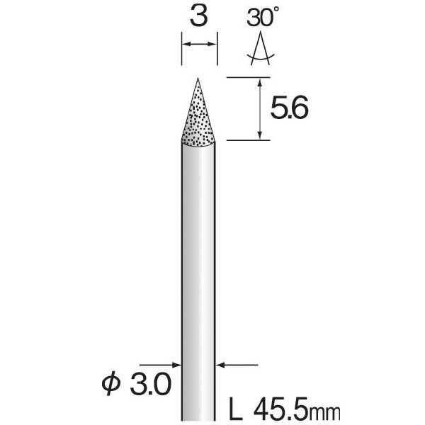 ミニター AD2611 （#A2971）電着ダイヤモンドバー 3.0 （1コ） AD2611