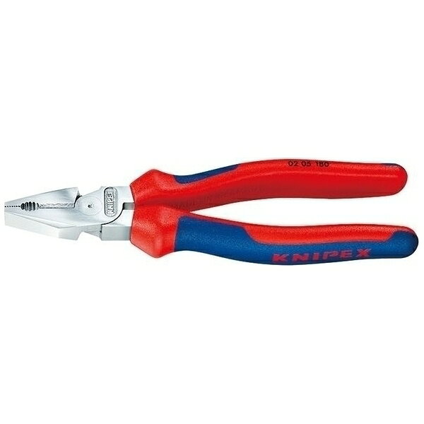 KNIPEX(クニペックス)の一覧はこちらつかみ面は板やパイプに対応する形状で、幅広い用途で使用できます。●切断能力(硬線；φmm)：3.0●切断能力(ピアノ線；φmm)：2.5●切断能力(銅・アルミケーブル；φmm)：14.0●切断能力(銅・アルミケーブル；mm2)：25●全長(mm)：225●質量(g)：400●過酷な使用に最適です。●てこの原理を最大限に発揮する独特のレバーデザインにより、通常タイプより35％負担を軽減しています。●つかみ面は板やパイプに対応する形状で、幅広い用途で使用できます。●サイドカッターでは軟線・硬線・ピアノ線を切断することができます。●長めのサイドカッターにより太いケーブルの切断も可能です。●入念な焼入れ処理が施されたカッター部の硬度は約HRC64。●鍛造により大変頑丈です。●材質はオイル焼き入れ焼き戻し処理済みの高級特殊工具鋼。JANCD:4003773010005【銀行振込・コンビニ決済】等前払い決済予定のお客様へ当商品は弊社在庫品ではなく、メーカー在庫品です。在庫確認後に注文確認を行い、お支払いのお願いを送信させて頂きます。休業日、14:00以降のご注文の場合は翌営業日に上記手続きを行います。お時間が掛かる場合がございます。