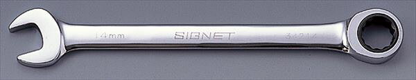 SIGNET(シグネット)の一覧はこちら美しいミラーメッキ仕上げ●サイズ(mm)：27●全長(mm)：359●スパナ部幅(B；mm)：57.2●メガネ部幅(D；mm)：54.2●スパナ部厚み(A1；mm)：11.8●メガネ部厚み(A2；mm)：15.7●メガネ部分にラチェットギア構造(特許)を取り入れた、画期的なコンビネーションレンチ。●耐久性に優れ、72歯のギアで滑らず作業できる。●72ギアのラチェット機能を持ちながら、コンビネーションレンチの規格トルク(メガネ部)をクリアしているので、コンビネーションレンチと同様に規格トルクにて締めることができる。(固着したボルトやナットを緩めることはできません)●サイズ・形状のラインアップも豊富で、作業に合わせてチョイスすることができる。●ミラー仕上げ。●面接触なので、相手を傷つけることなく、確実に素早く作業できる。●送り角度が5度なので、狭い場所での作業に最適。JANCD:4712818994506【銀行振込・コンビニ決済】等前払い決済予定のお客様へ当商品は弊社在庫品ではなく、メーカー在庫品です。在庫確認後に注文確認を行い、お支払いのお願いを送信させて頂きます。休業日、14:00以降のご注文の場合は翌営業日に上記手続きを行います。お時間が掛かる場合がございます。