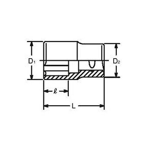 ko-ken�ʥ�������� 1/2sq �����ե����������å� 4410M-19 1 2����12.7mm�� 4410M-19
