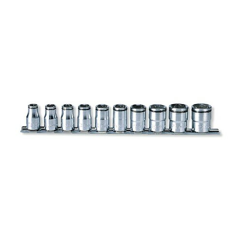 ko-ken（コーケン）:1/2sq 12角ソケットレールセット 10pcs RS4450M/10 ナットグリップソケットレールセット 10点 1/2゛（12.7mm） RS4450M/10