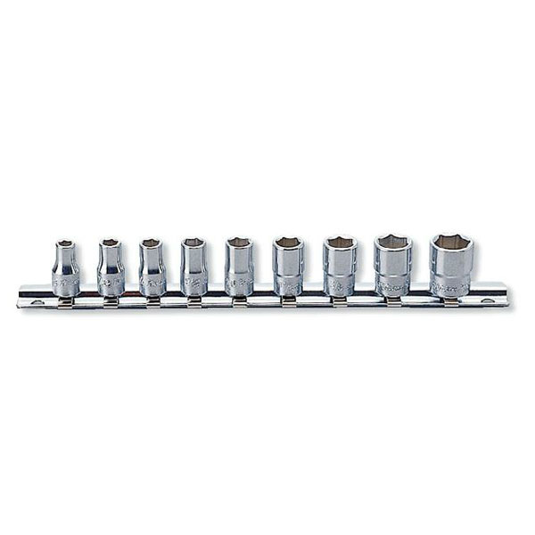 Rakuten - ko-ken（コーケン） 1/4sq 6角ソケットレールセット 9pcs RS2400A/9 9点 1/4゛（6.35mm） RS2400A/9