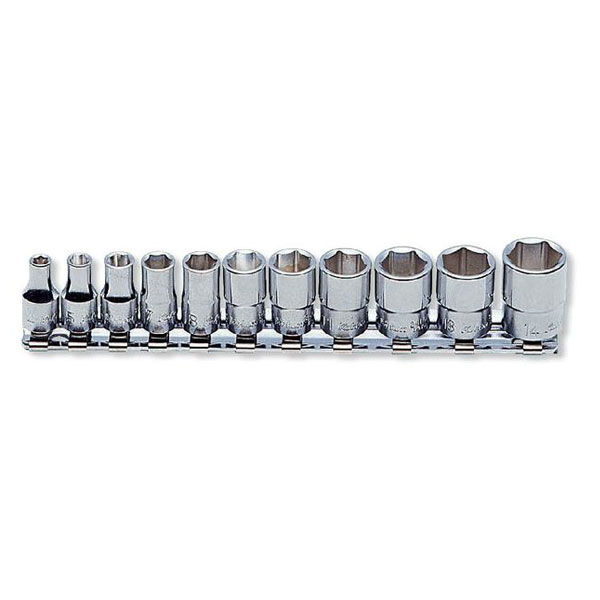 ko-ken（コーケン）:1/4sq 6角ソケットレールセット 11pcs RS2400M/11 11点 1/4゛（6.35mm） RS2400M/11