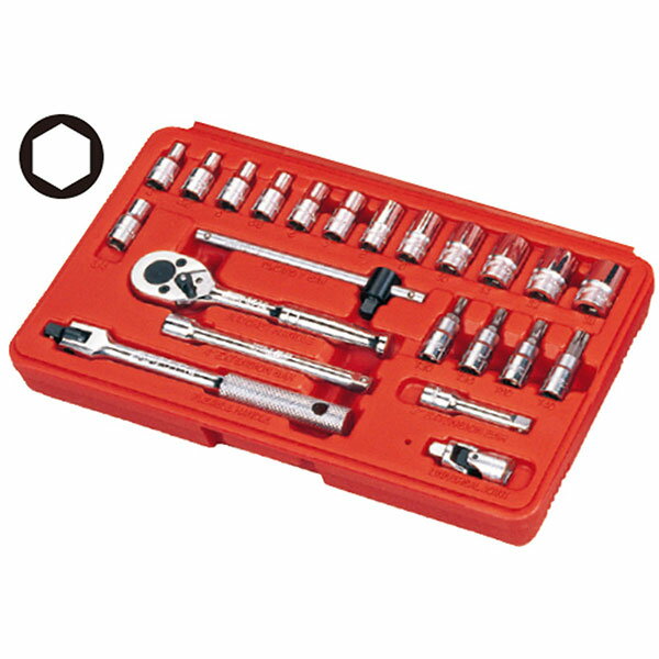 JTCオートツールズ:差込6.3mm ソケットセット JTCH223B【メーカー直送品】