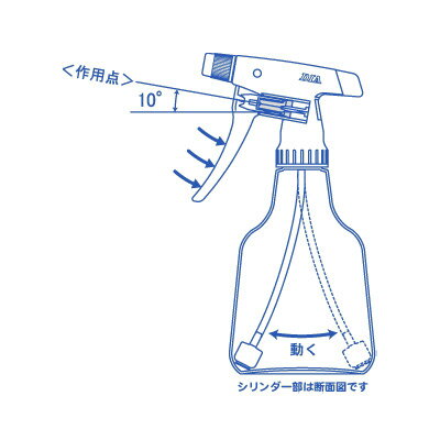 フルプラ ダイヤスプレー スイング 半透明ボトル 500 レッド 715 園芸 水さし スプ...