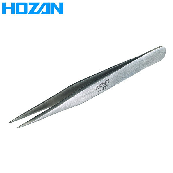 HOZAN(ホーザン)の一覧はこちら板厚2.3mm精密性と剛性をバランスよく兼ね備えた強力型ピンセットのハイブリッドシリーズ滑らかな手触りと、先端精度にこだわった強力型ピンセット。作業者の指を痛めることなく長時間の連続作業が行えます。板厚2.3mmのSUS304ステンレスを採用し、適度な剛性と非磁性・耐食性を両立。□重量：25g□材質：ステンレス（SUS304）□全長：125mm□板厚：2.3mm□先端幅：0.6mm□入数：1JANCD:4962772131305【銀行振込・コンビニ決済】等前払い決済予定のお客様へ当商品は弊社在庫品ではなく、メーカー在庫品です。在庫確認後に注文確認を行い、お支払いのお願いを送信させて頂きます。休業日、14:00以降のご注文の場合は翌営業日に上記手続きを行います。お時間が掛かる場合がございます。