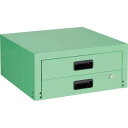 TRUSCO(トラスコ中山):ラビットワゴン用引出2段 500X500 YG色 RBW-55X オレンジブック 3663051