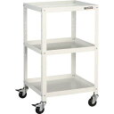 TRUSCO(トラスコ中山):ラビットワゴン 500X500 ゴム車輪 W色 RBW-953 オレンジブック 3663663