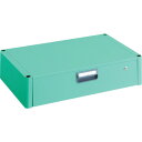 TRUSCO(トラスコ中山):フェニックスワゴン 1段引出 750X500 YG色 PEW-75V-YG オレンジブック 4882971