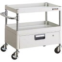 TRUSCO(トラスコ中山) ツールワゴンフェニックスワゴン省音 750X500XH740 1段引出付ホワイト PEW-773V-W