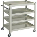 TRUSCO(トラスコ中山):コンビネーションワゴン 643X427XH880 4段 TCW-81A3 オレンジブック 3047431