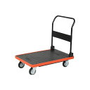 TRUSCO(トラスコ中山):MKP樹脂製台車折りたたみ式 906X616 MKP-301【メーカー直送品】 オレンジブック 3616061