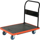 TRUSCO(トラスコ中山):MKP樹脂製台車 固定式 906X616 エアキャスター付 MKP-302AC【メーカー直送品】 オレンジブック 3616096