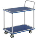 TRUSCO(トラスコ中山):プレス製台車 ドンキーカート 2段式片袖タイプ915×615 304N【メーカー直送品】 オレンジブック 4145445