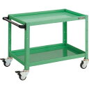 TRUSCO(トラスコ中山):バーディワゴン 750X500XH600 ウレタン車輪 YG色 BDW-672U-YG オレンジブック 4749961