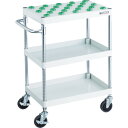 TRUSCO(トラスコ中山):ツールワゴンフェニックスワゴン省音 600X400XH880 BT-30 ホワイト PEW-TL962C-W オレンジブック 4885724