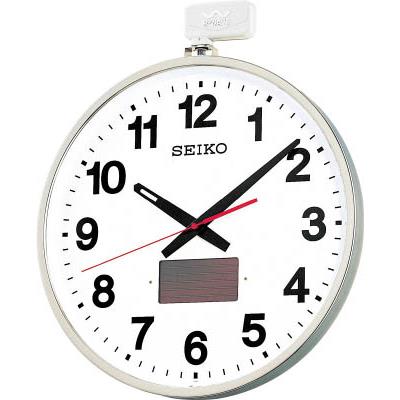 SEIKO（セイコー）:ソーラー屋外用大型電波掛時計 527×450×78 金属枠 SF211S オレンジブック 3642011