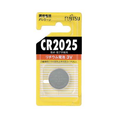 FDK（エフディーケー）:富士通 リチウムコイン電池 CR2025 （1個＝1PK） CR2025C-B オレンジブック 4400496