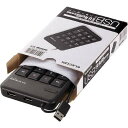 ELECOM(エレコム):USBハブ付テンキーボード ブラック TK-TCM012BK/RS オレンジブック 4950399