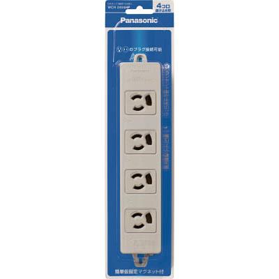 Panasonic(パナソニック) OAタップ接地15A抜け止め形4個口コードなしグレー WCH2404HP Panasonic(パナソニック) OAタップ接地15A抜け止め形4個口コードなしグレー WCH2404HP