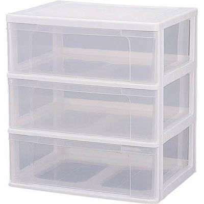 【メーカー直送】IRIS（アイリスオーヤマ） 221329 ワイドチェスト クリア W-544 W-544