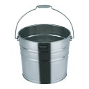 TRUSCO(トラスコ中山):ステンレスバケツ 15L 300ΦXH305 取手付 T-MNM-15A オレンジブック 4373944