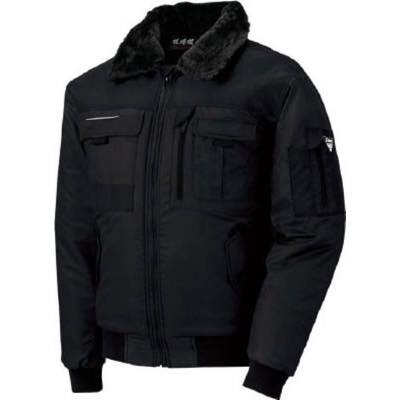 ジーベック 222 現場服 防寒ブルゾン M 黒 222-90-M