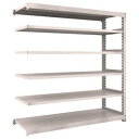 TRUSCO(トラスコ中山):M3型中量棚 1800X721XH1800 6段 連結 ネオグレー M3-6676B【メーカー直送品】 オレンジブック 7802412(4)