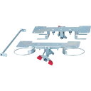 TRUSCO(トラスコ中山):ドンキーカート用リング式ストッパー 自在2輪固定2輪用 300JRKS4 オレンジブック 8564197