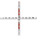 【5/15限定!抽選で最大100%ポイントバック★要エントリー】マイゾックス:検測ロッド(クロス標尺) K-110 オレンジブック 2468255(4)
