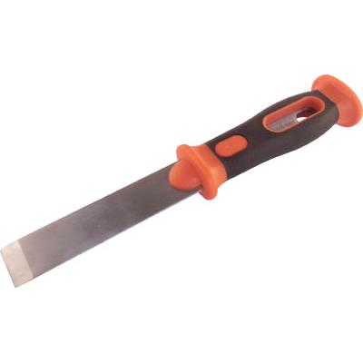 TRUSCO（トラスコ中山）:ステンレスハンマーへらTPR樹脂柄 直刃25mm TDHS-1 ステンレスハンマーへら （1丁） オレンジブック 7548311