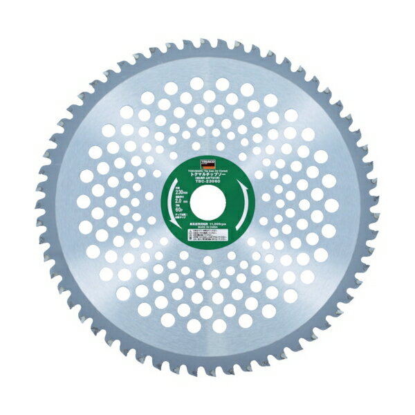 TRUSCO（トラスコ中山） トクマルチップソー刈払機用山林下刈り用 255X25.4X60P TBC-25560