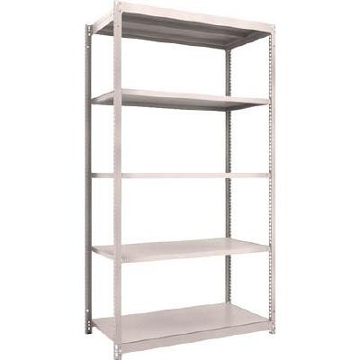 【メーカー直送】TRUSCO（トラスコ中山） M1.5型軽中量棚 1160X595X2100 5段単体 ネオグレー M1.5-7465