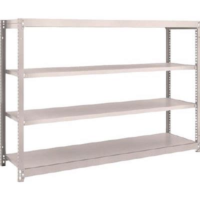 【メーカー直送】TRUSCO（トラスコ中山） M1.5型軽中量棚 1760X445X1200 4段単体 ネオグレー M1.5-4644