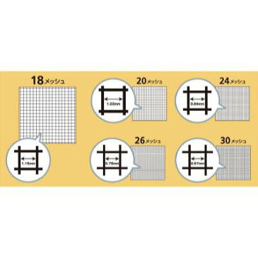 イノベックス:Dio　ダイオネットP　24メッシュ　91cm×30m　ブラック 026611 オレンジブック 8194797