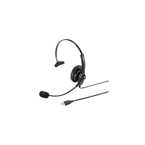 サンワサプライ USBヘッドセット MM-HSU03BK USBヘッドセット MM-HSU03BK