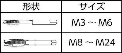 弥満和製作所:ニューロングポイントタップ M8 LS-PO-100-M8 オレンジブック 4510313