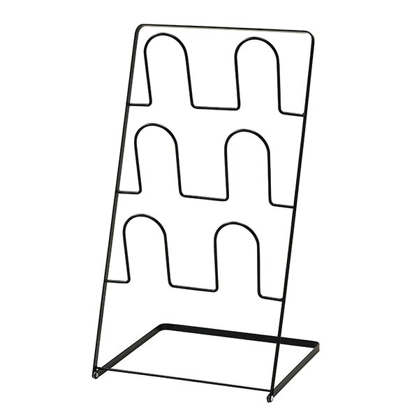 パール金属 折りたたみスリッパラック3段 シルバー N-7116