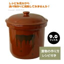 【送料無料】漬物容器 かめ 切立かめ（陶器製）9リットルお漬け物 容器漬物樽