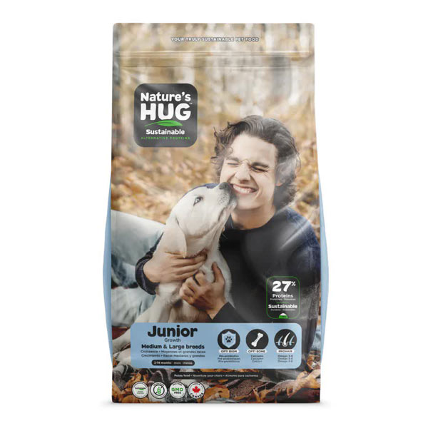 Domestic - Nature's HUG(ネイチャーズハグ)　 DOG　ジュニア　ミディアム&ラージブリード【9.07kg】