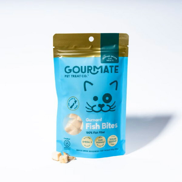 【GOURMATE】 グルメイト　ミニ・ホウボウ（白身魚）　愛犬・愛猫（25g）おやつ ご褒美 白身魚 低脂肪 オメガ3脂肪酸 ニュージーランド産 小型犬 猫ちゃん