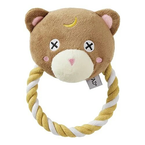 【DAD WAY（ダッドウェイ）】FAD+ ファッド・プラス　プラッシュトイ・ウィズロープ　リング　ツキノワグマ（犬用）