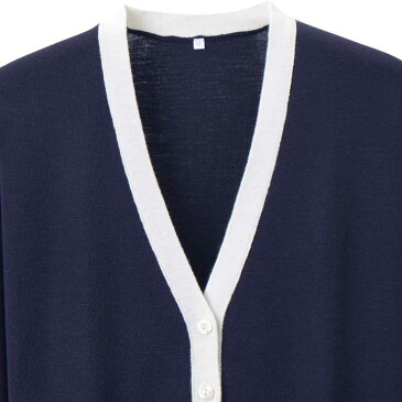 洗える日本製ライン入り カーディガン (シニアファッション 70代 80代 60代 送料無料 レディース おばあちゃん服 お年寄り 高齢者 春夏 プレゼント 誕生日プレゼント) 【母の日 プレゼント 実用的 花以外】