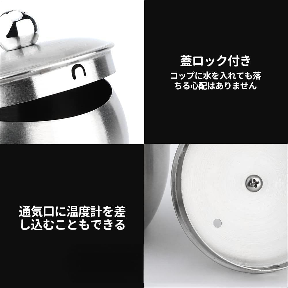 コーヒーポット ドリップケトル アウトドア 細口 直火 取り外せるハンドル 500ml ...