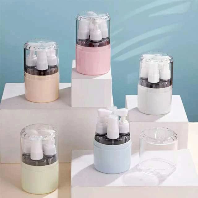 50ml トラベルボトル 4in1 3in1 小分けボトル 詰め替えボトル ポンプ スプレー ト...