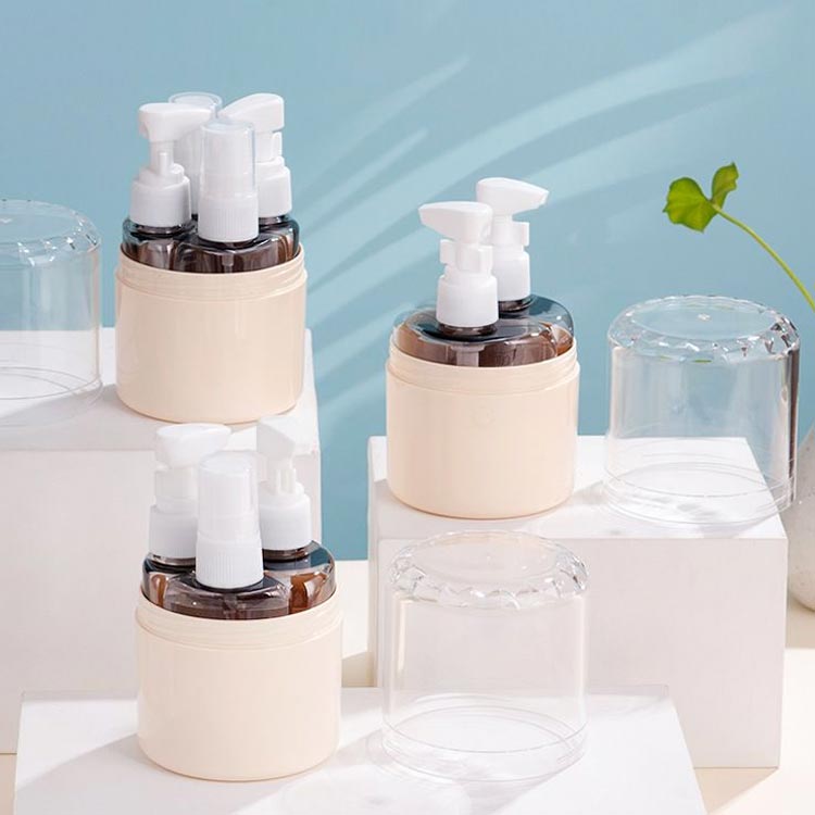 50ml トラベルボトル 4in1 3in1 小分けボトル 詰め替えボトル ポンプ スプレー ト...